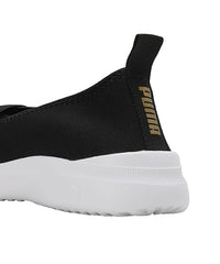 Puma Womens Adelina Space Metallics Black-Gold-White Sneaker - 4UK (38929401)