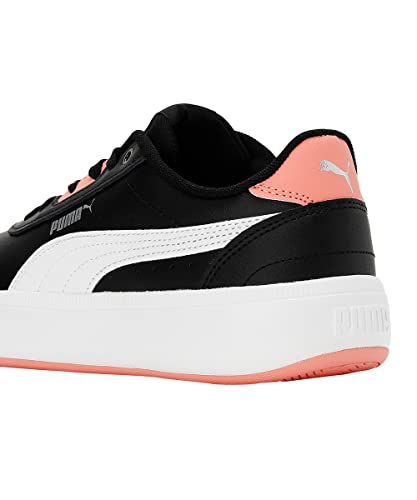 Puma Womens Tori Black-White-Hibiscus Flower-Silver Sneaker - 8UK (38302612)
