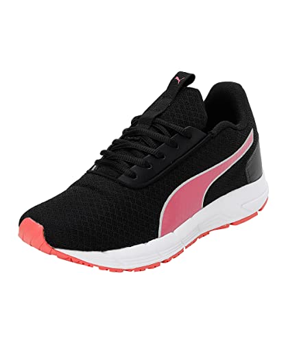 Puma Womens Fast Lane WN's Black-Sunset Pink-Silver Running Shoe - 6UK (37818406)