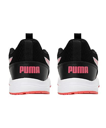 Puma Womens Fast Lane WN's Black-Sunset Pink-Silver Running Shoe - 6UK (37818406)