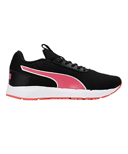 Puma Womens Fast Lane WN's Black-Sunset Pink-Silver Running Shoe - 6UK (37818406)
