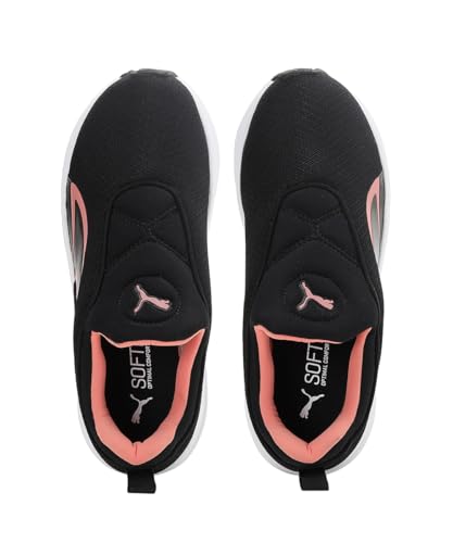 Puma Womens Swilla WN's Slip ON WN's Black-Carnation Pink-White Running Shoe - 4UK (37830601)