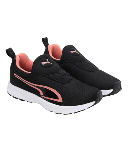 Puma Womens Swilla WN's Slip ON WN's Black-Carnation Pink-White Running Shoe - 4UK (37830601)