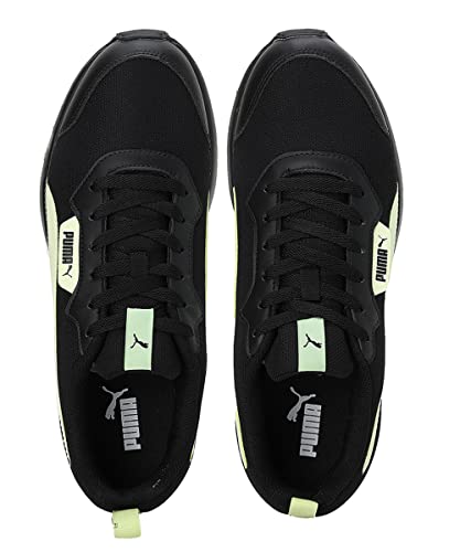 Puma Mens Ampi Black-Pistachio Running Shoe - 8 UK (38135405)