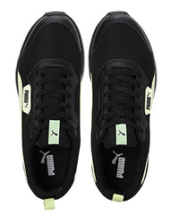 Puma Mens Ampi Black-Pistachio Running Shoe - 8 UK (38135405)
