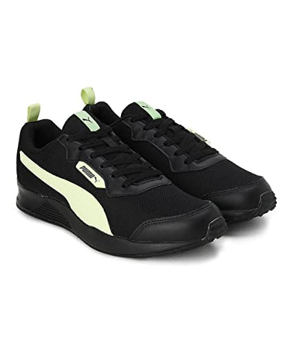 Puma Mens Ampi Black-Pistachio Running Shoe - 8 UK (38135405)