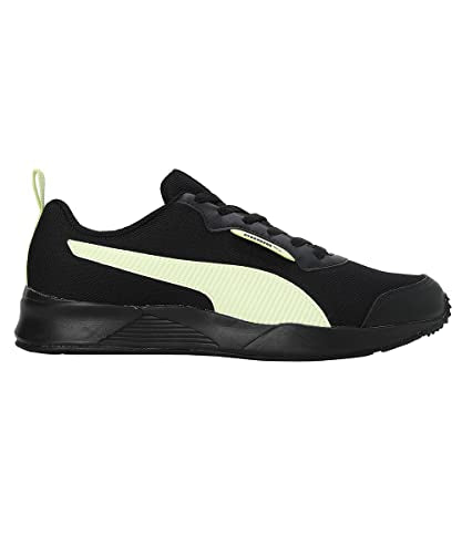 Puma Mens Ampi Black-Pistachio Running Shoe - 8 UK (38135405)