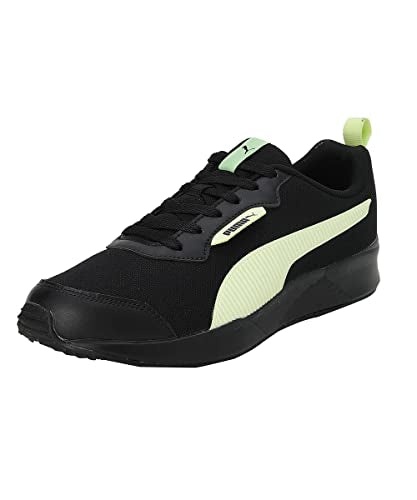 Puma Mens Ampi Black-Pistachio Running Shoe - 8 UK (38135405)