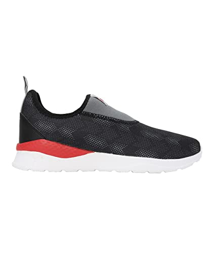 Puma Unisex-Kid Barney Junior Black-High Risk Red-Castlerock Sneaker - 6UK (39187402)