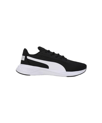 Puma Unisex-Adult Night Runner V2 Black-White Running Shoe - 8 UK (37925701)