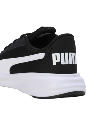 Puma Unisex-Adult Night Runner V2 Black-White Running Shoe - 8 UK (37925701)