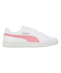 Puma Womens Smashic Wmn White-Peony-Matte Silver Sneaker - 8UK (39511102)