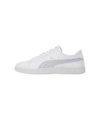 Puma Womens Smashic Wmn White-Spring Lavender-Matte Silver Sneaker - 8UK (39511101)
