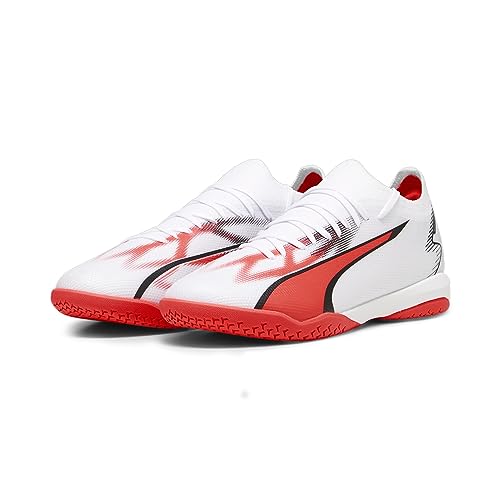 Puma Mens Ultra Match IT White-Black-Fire Orchid Football Shoe - 6 UK (10752201)