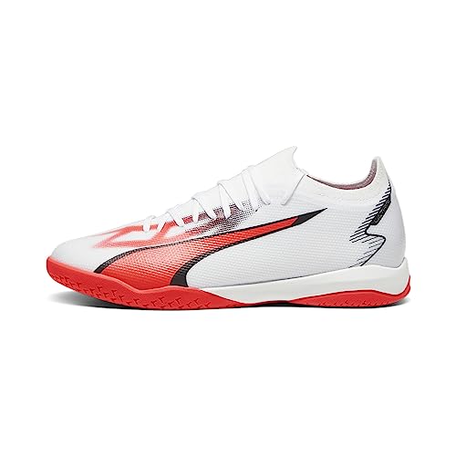 Puma Mens Ultra Match IT White-Black-Fire Orchid Football Shoe - 6 UK (10752201)
