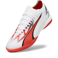 Puma Mens Ultra Match IT White-Black-Fire Orchid Football Shoe - 6 UK (10752201)