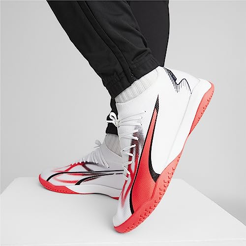 Puma Mens Ultra Match IT White-Black-Fire Orchid Football Shoe - 6 UK (10752201)