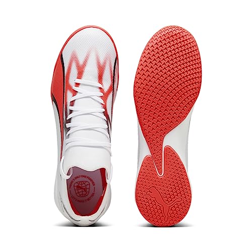 Puma Mens Ultra Match IT White-Black-Fire Orchid Football Shoe - 6 UK (10752201)