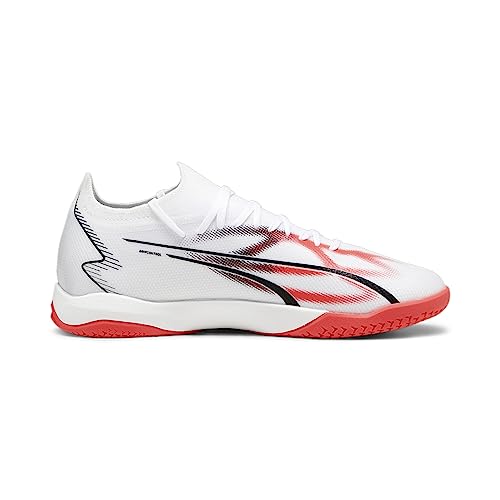 Puma Mens Ultra Match IT White-Black-Fire Orchid Football Shoe - 6 UK (10752201)