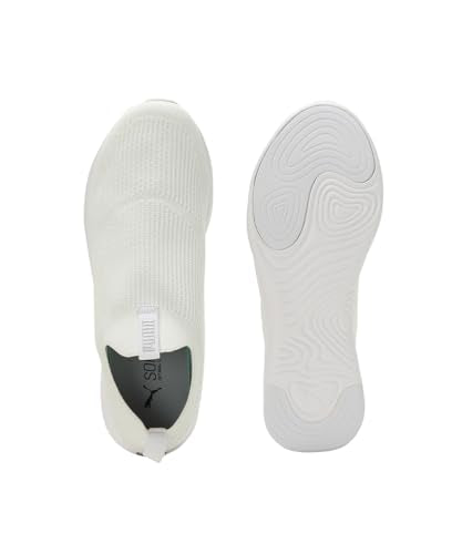 Puma Mens Softride Clean V2 White-Silver Running Shoe - 8 UK (19514106)