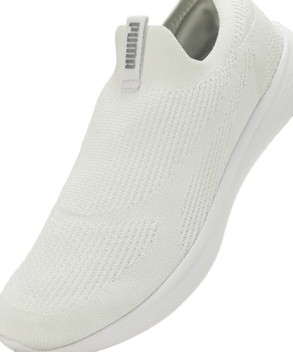 Puma Mens Softride Clean V2 White-Silver Running Shoe - 8 UK (19514106)