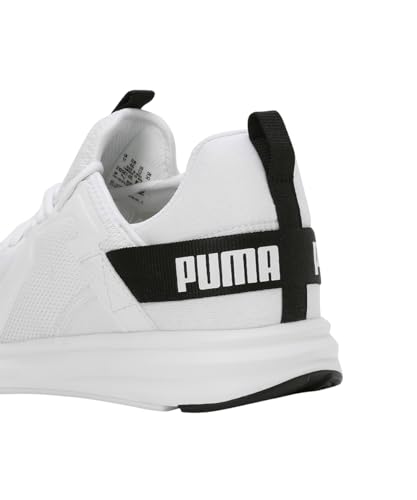 Puma Mens Enzo Stridance Black-White Running Shoe - 10 UK (31058705)