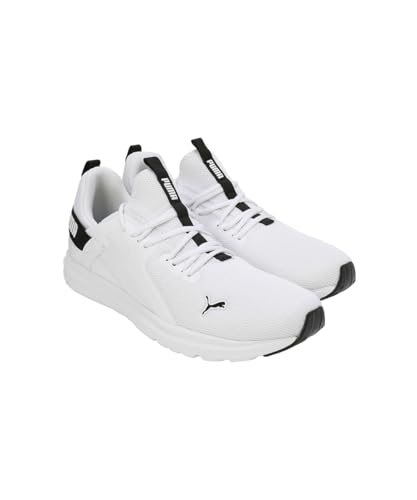 Puma Mens Enzo Stridance Black-White Running Shoe - 10 UK (31058705)
