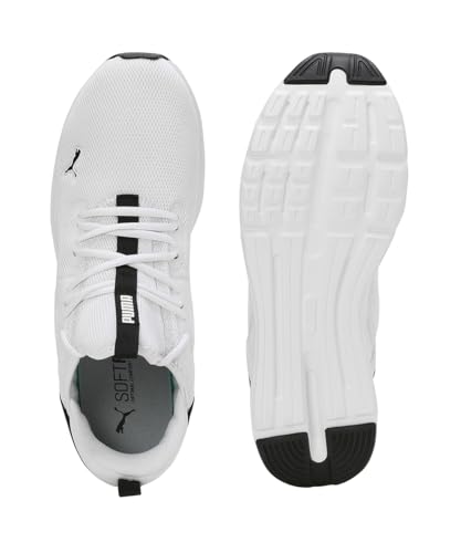 Puma Mens Enzo Stridance Black-White Running Shoe - 10 UK (31058705)