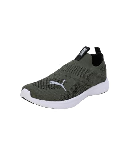 Puma Mens Softride Gush Myrtle-Ash Gray-Black Running Shoe - 7 UK (31059103)
