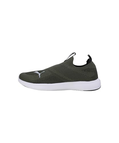 Puma Mens Softride Gush Myrtle-Ash Gray-Black Running Shoe - 7 UK (31059103)