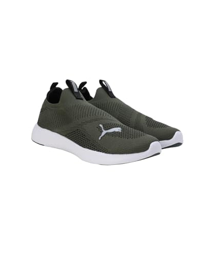 Puma Mens Softride Gush Myrtle-Ash Gray-Black Running Shoe - 7 UK (31059103)