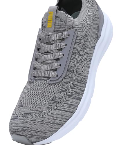 Puma Men, Ziggy IDP, Concrete Gray-Dark Coal-Yellow Sizzle, Sneaker, 7UK, (31058403)