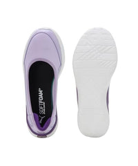 Puma Womens Flaira Softride Sporty Vivid Violet-Purple Pop-White Sneaker - 4 UK (39492302)