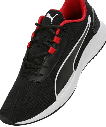 Puma Mens Levyrun Black-White-for All Time Red Running Shoe - 9 UK (31060601)