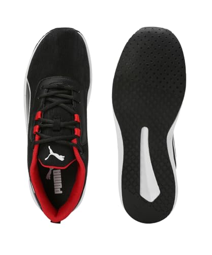 Puma Mens Levyrun Black-White-for All Time Red Running Shoe - 9 UK (31060601)
