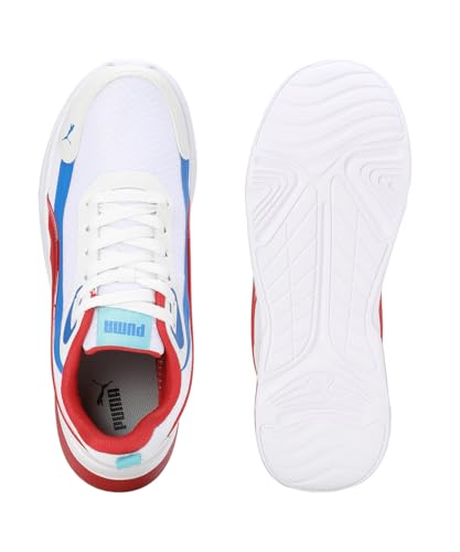 Puma Mens Rungryp Warm White-Red-Racing Blue Sneaker - 8 UK (39717305)
