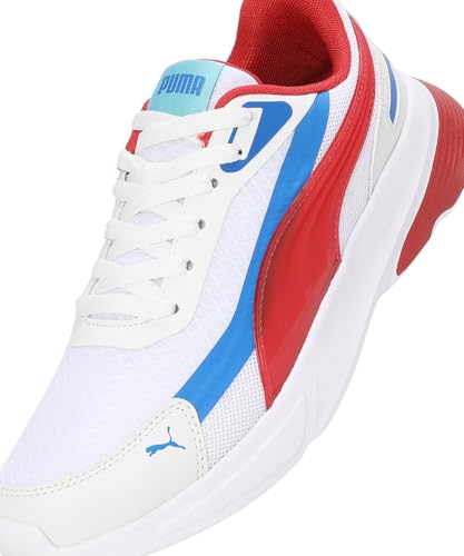 Puma Mens Rungryp Warm White-Red-Racing Blue Sneaker - 8 UK (39717305)