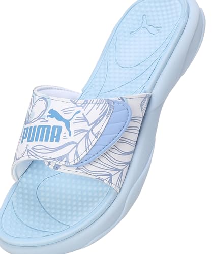 Puma Womens RoyalcatComfortSoftrideWnsV1 Icy Blue-Blissful Blue-Regal Blue Slide - 6 UK (39584201)