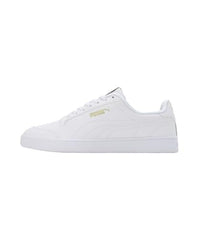 Puma Mens Shuffle Ultra White-Metallic Gold Sneaker - 9 UK (39721901)