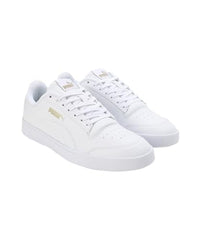Puma Mens Shuffle Ultra White-Metallic Gold Sneaker - 9 UK (39721901)