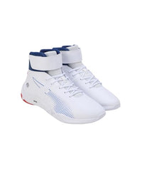 Puma Unisex-Adult, BMW MMS A3rokart Mid, White-Cool Cobalt, Sneaker, 8UK, (30823502)