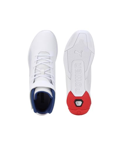 Puma Unisex-Adult, BMW MMS A3rokart Mid, White-Cool Cobalt, Sneaker, 8UK, (30823502)