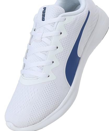 Puma Mens Softride Vital Eng Mesh White-Cool Dark Gray-Clyde Royal Running Shoe - 9 UK (31058103)