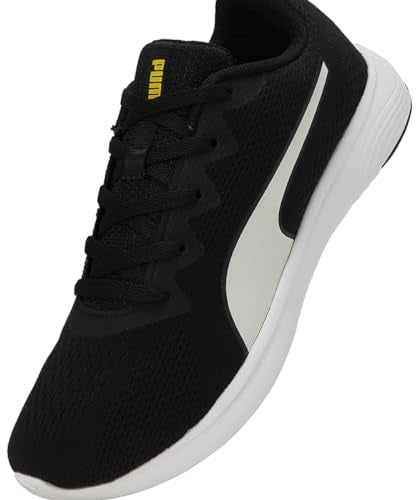 Puma Men, Softride Vital Eng Mesh IDP, Black-White-Lemon Meringue, Sneaker, 6UK, (31058101)