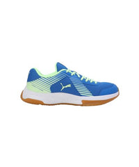 Puma Unisex-Adult Badminton Smash Sprint Racing Blue-Speed Green-White Indoor Shoe - 8 UK (10812704)