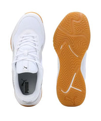 Puma Unisex-Adult Badminton Smash Sprint White-Black Indoor Shoe - 8 UK (10812702)