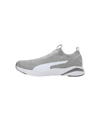 Puma Mens Softride Rift Runlyn Knit Concrete Gray-White-Navy Blazer Running Shoe - 7 UK (31075602)