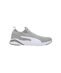Puma Mens Softride Rift Runlyn Knit Concrete Gray-White-Navy Blazer Running Shoe - 7 UK (31075602)