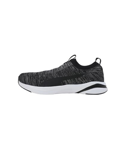Puma Mens Softride Rift Runlyn Knit Black-Cool Dark Gray-Lemon Meringue Running Shoe - 11 UK (31075601)