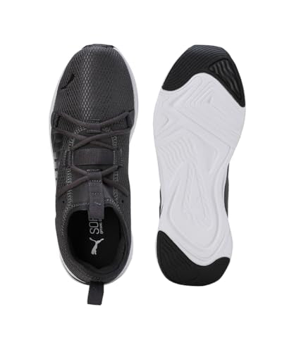 Puma Mens Softride Rift Runlyn Slipon Dark Coal-Black Running Shoe - 10 UK (31076603)